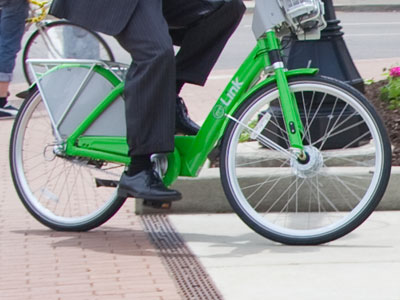 Green bicycles are everywhere.  This is a good thing.