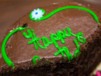 Chocolate and happy often go together.