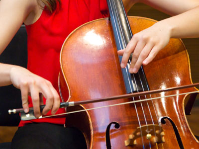 Eighteen year old cellist.