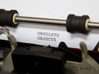OBSOLETE OBJECTS:  typewriter.
