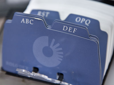 OBSOLETE OBJECTS:  Rolodex.