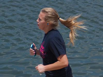 Ponytails in motion tend to stay in motion.