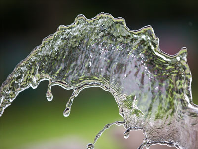 Fun with a garden hose.