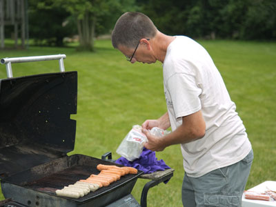 First came the backyard cookout.