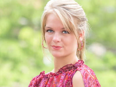 Youth, beauty, a couple of earrings and a hair band.