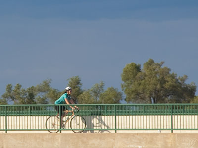 Sunset on the bikepath.