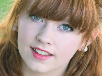 Other people need contact lenses to have blue eyes.