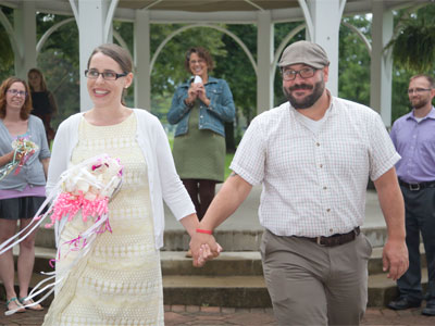 I hope I never have to photograph a wedding, but taking pictures of wedding rehearsals can be fun.