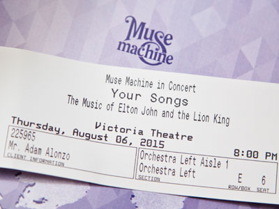 I couldn`t take pictures during the show, but I can now!  It was a brilliant performance and I`m glad I got to see it.