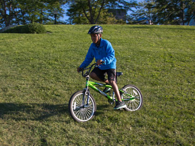 And then I was almost run over by daredevil biker boy.