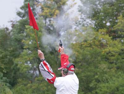 Don`t make him angry.  He has a gun.