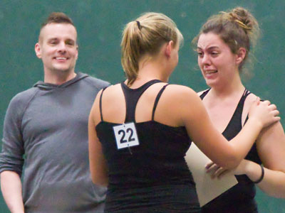 There were many emotional reactions when candidates were invited to join the team.