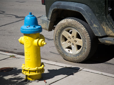 There is justice in the world.  This car had a parking ticket.