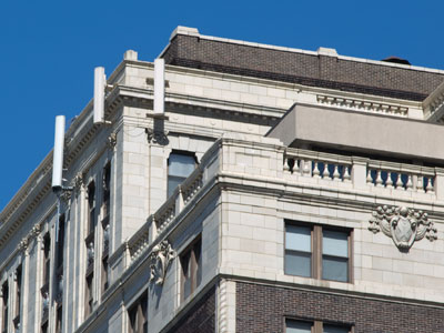Cellular antennas were not originally part of the Biltmore.