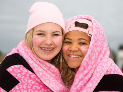 They had a blanket to protect them from the cold rain.  I just got wet.