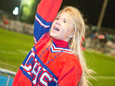 She had a jacket to protect her from the cold rain.  I just got wet.