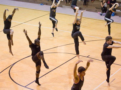 The team has an exhausting rehearsal every weekend.