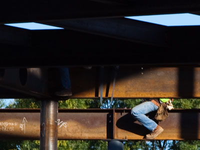 This guy is building a new library for me.