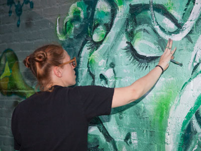 Artist at work, part 2.