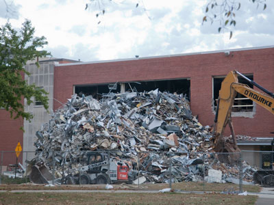 The public library just puked its guts out.