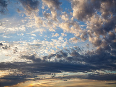 This evening`s forecast:  partly breathtaking skies.
