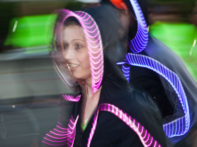 It was a nice night for a 5K run.