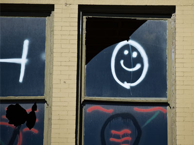 I`ve been like that sometimes:  smiling, but broken.