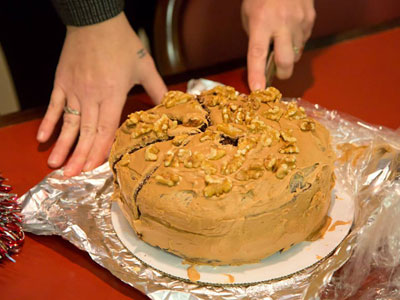 Two generous listeners brought us birthday cakes.