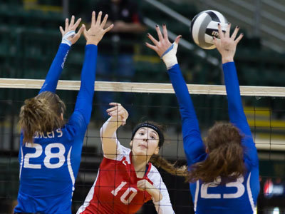 After a heartbreaking defeat last year (see November 8, 2014) the Gilmour girls won the state championship today.