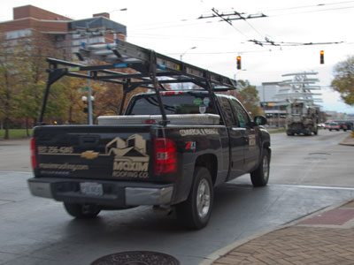 Maxim Roofing:  running red lights since 1998.