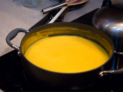 After picture-taking, there was delicious pumpkin soup.