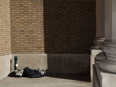 What are you thankful for?  A warm, indoor place to sleep?