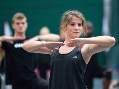 In the past I was impressed with how quickly they learned dance steps.  This time I was impressed with how slowly and methodically they worked to refine them.