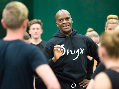 Choreographers worked with individual team members to improve their performances.