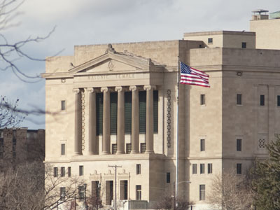 The Masonic Temple:  a Dayton landmark since 1928.