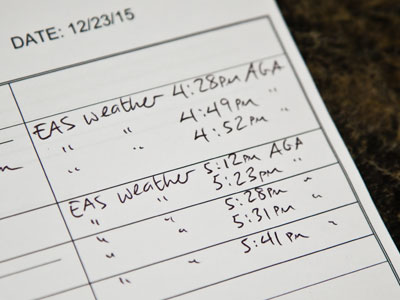 This was not a good time to be outside.