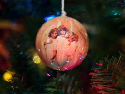 Whenever I go to this house, a Christmas tree is up.