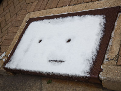 Winter is finally here.  Just grin and bear it.