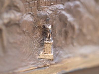 Today I spotted a tiny lion in downtown Dayton.