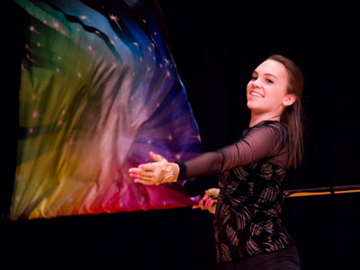 There was even a miniature color guard show.