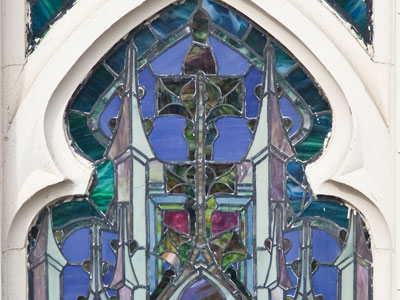 Sacred saints viewed from the back side.