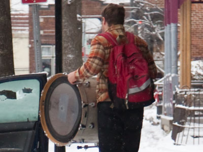 He marches to the beat of his own drum.