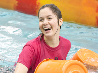 Sunk, but still smiling.