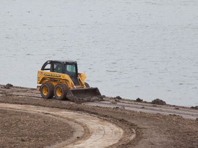Putting the river back where it belongs.