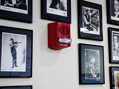 The new fire alarm was successfully, and loudly, tested (see February 23 above).