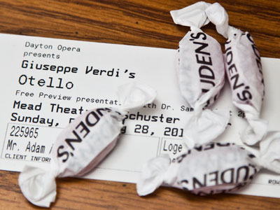 The opera is four acts.  Four cough drops should do it.