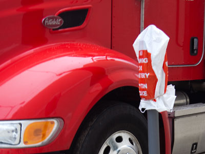 It sat there all day with the engine running.