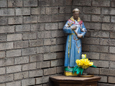 It`s good to have a saint in your corner.