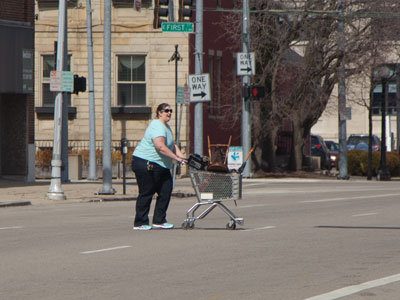 Just passing through.