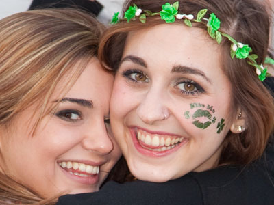 The sacred among the secular.